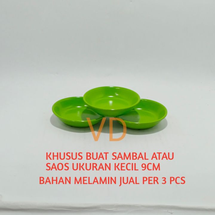 Piring Sambal Saos 3 Buah 3pcs Piring Sambal Kecil 9cm Bahan Melamin Lazada Indonesia 8004