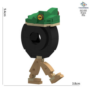 Tung Tung sahur building block set Tralalero Tralala building Bombardiro Crocodillo building block toys gift for kids