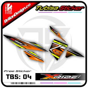 Sticker Striping Yamaha X Ride - Stiker Striping Variasi Motor X Ride. TBS.04