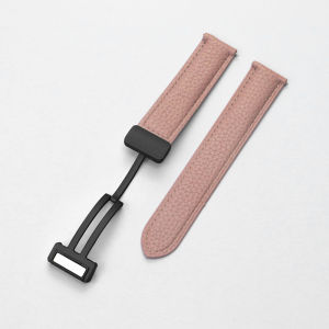 Folding Buckle Genuine Leather Watch Strap For Xiaomi Watch S4 Band Magnetic Buckle Wriststrap Bracelet Mi Watch S4 Smart Watch Strap