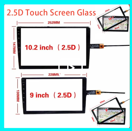 REPAIR Android player 9 / 10 Inch 2.5D Touch Screen Glass for Car Radio