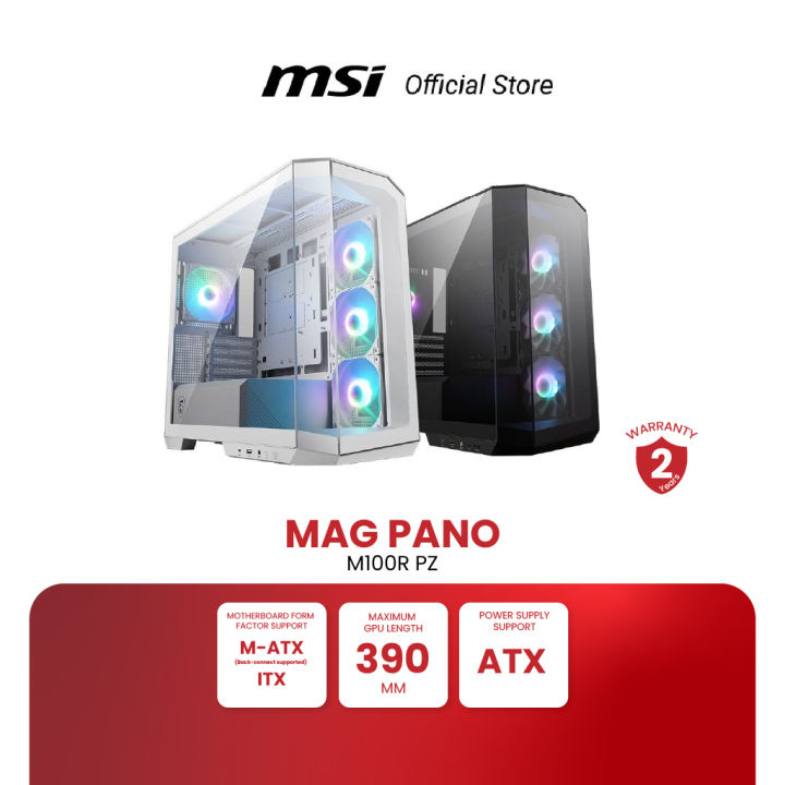 MSI MAG PANO M100R PZ  COMPUTER CASE (เคสคอมพิวเตอร์) [Pre-Order จัดส่งภายใน7-15วัน]