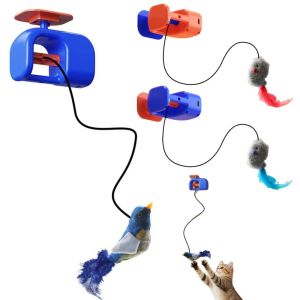 OUTOPEN Vocal Electric Door Hanging Toy Creative Funny Self Moving Cat Toys Cat Training Toys Pet Self Play Self-Entertainment Toy Pet Accessories