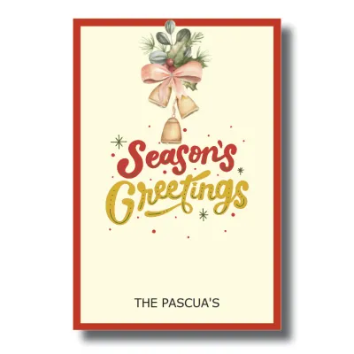 FTLP | Personalized Christmas Gift Tags | Colored | Seasons Greetings