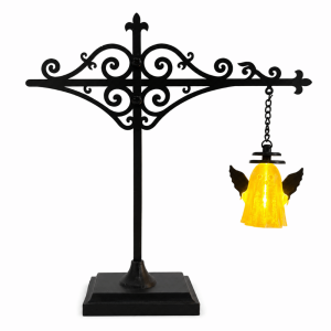 NOBLELYN Warm LED Library Lantern Mini Black Bookcase Lamp Vintage Style Reading Nook LED Nightlight Reading Nook Decor