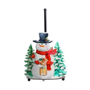 Kitchen Countertop Paper Towel Holder Vertical Tissue Holder Rack Flowers Christmas Tissue Stand Napkins Rack Enduring