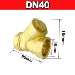 DN32 DN40 DN50 Female TypeY Brass Strainer Filter Valve for Water Oil Plumbing Pipe Connector