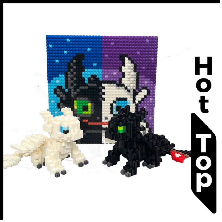 Rồng Răng sún bí kíp luyện rồng toothless dragon mô hình lắp ráp