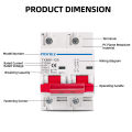 2P DC 600V AC 400V Solar Mini Circuit Breaker Battery Switch 125A 100A DC MCB for Photovoltaic PV System AC MCB. 