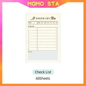 60Sheets Plan Sticky Notes Time Schedule Memo Pads Student Stationery