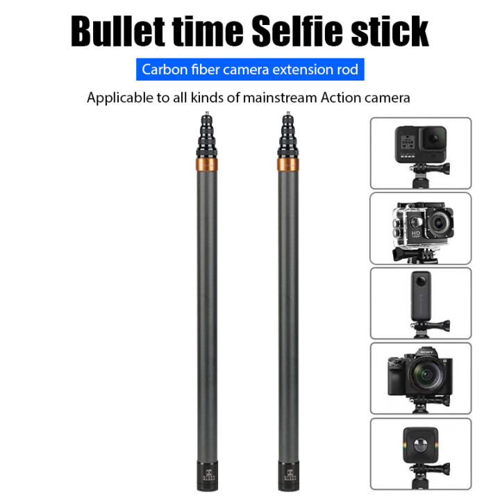Selfie Stick Tripod With Remote Ultra-Light Carbon Fiber
