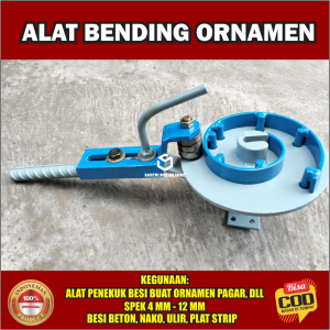 Alat Tekuk Besi Ornamen Penekuk Besi Ornamen Spek 12 mm Motif Leter S