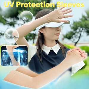 UV Protection Sleeves Cooling Outdoor Sports Ice Silk Sleeves Breathable Cycling Basketball Arm Sleeves