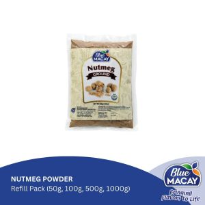 Blue Macay Nutmeg Powder Refill Pack (50g 100g 500g 1000g)