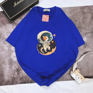 Áo Thun Mèo Du Hành Vũ Trụ Hoạt Hình Be Yourself Đủ Màu