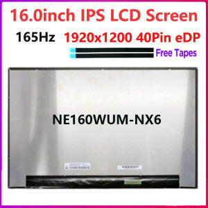 16.0 inch Laptop LCD Screen NE160WUM-NX6 NE160WUM NX6 Display Panel Matrix 165HZ 1920x1200 EDP 40pins