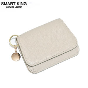 Smart King New Fashion Coin Purses For Women Genuine Cow Leather Multifunction Casual Card Holders Mini Wallets Key Holders Clutch Bags