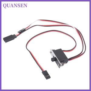 QUANSEN 1PC RC SWITCH ON-OFF พร้อมปลั๊กชายสำรอง Heavy Duty W Futaba CONNECTOR