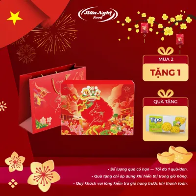 Hộp quà Tết Lộc Xuân - An Khang 488g kèm túi