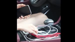 Retractable Car Charger 4-In-1 Fast Car Phone Charger Dual Type-C 120W   USB Car Charger Adapter For IPhone