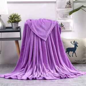 Coral Fleece Blanket Super Soft Quilt Selimut Baldu Gebu Flannel Solid Blanket