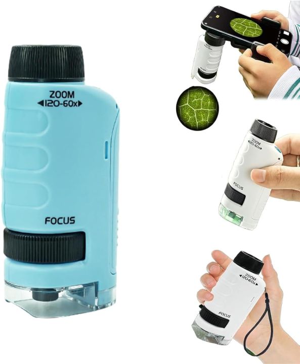 Your Little Scientist Microscope, Portable Miniscope Kids,Pocket ...