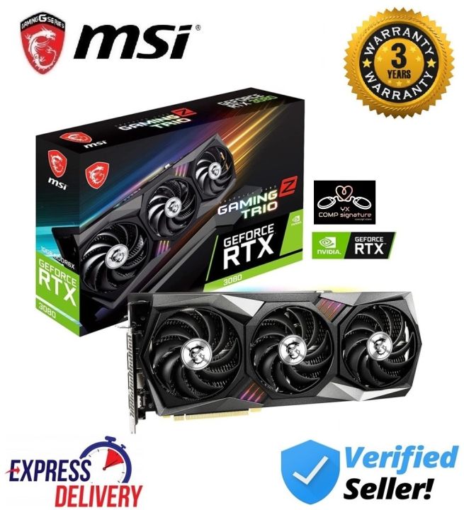 Placa De Video Msi Nvidia Geforce Rtx 3080 Gaming Z Trio 10g | HYPERGAMING