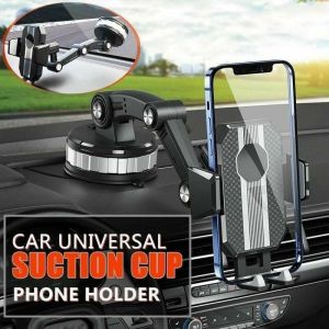 360 ° Rotatable Universal Car Mobile Phone Holder Gravity Multifunction Air Vent Suction Cup Mounted Phone Holder Compatible with IPhone and All Android Phones