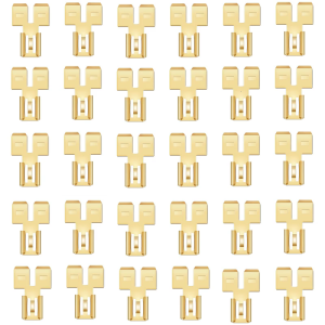 30pcs Double Connectors Engineer Wiring Solution Simple Installs for enhances Conductivity & Corrosion Resistance