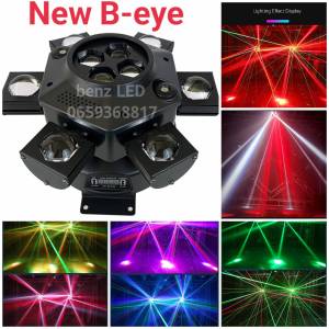 Moving Head LED B-EYE 4in1 laser six-arm cyclone bee-eye laserไฟมูฟวิ่งเฮด มูฟวิ่ง สไปเดอร์ ไฟเธค ไฟผับ ไฟเลเซอร์ ไฟดิ้สโก้เทค