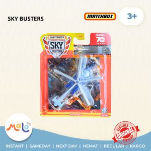 MALOTOYS - MATCHBOX Sky Busters [ORIGINAL] MATTEL Airplane Pesawat Helicopter Helikopter Mainan Mobil Balap Die-cast Diecast Anak Figurine Tambahan Mobil Balap Edukasi Brain Game Cars Hadiah Vehicle Model Mainan Anak Malo Toys