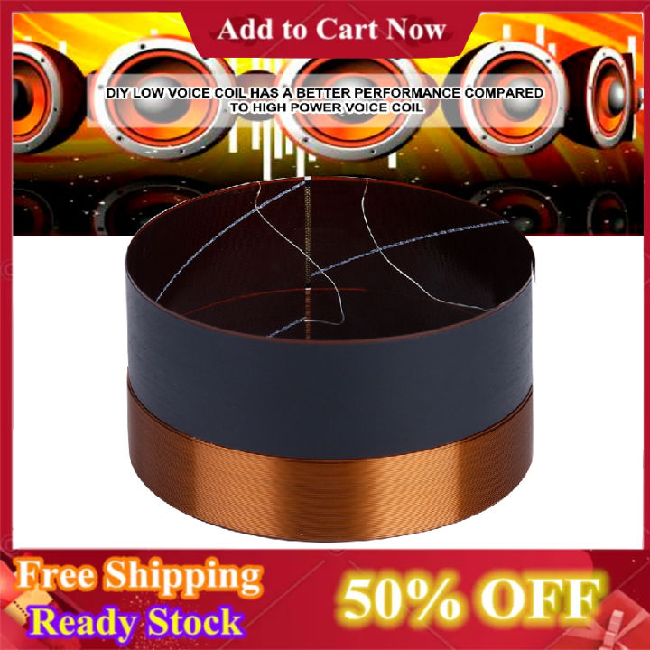 2PCS 75.5mm Bass Speaker Voice Coils | 2-Layer Black Aluminum For Woofer Repair