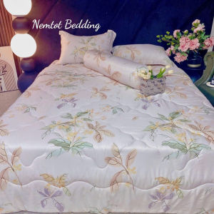 🕎MẪU MỚI VỀ🕎 Bộ 5 Món Tencel Viscose Tự Nhiên Mềm Mát Kháng Khuẩn Bộ Gồm Mền Chần Bông Cao Cấp _ Nemtot Bedding