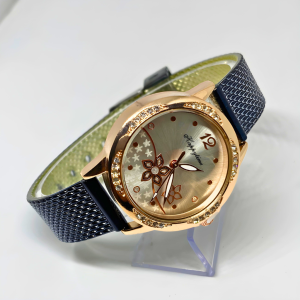 Jam Tangan Wanita Elegan Quartz Motif Floral Strap Rubber Warna-Warni Terbaru 2025