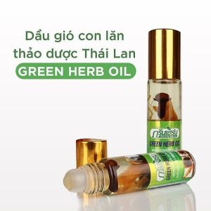 Combo 6 chai Dầu Lăn Nhân Sâm Thái Lan Green Herb 8ml