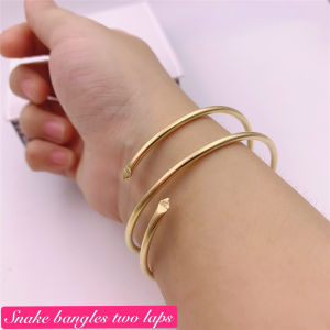 Us gold 10k snake bangles]Two laps) [PIA]