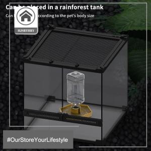 🎄【Special price】HITN เครื่องจ่ายน้ำอัตโนมัติสำหรับสัตว์เลื้อยคลานเครื่องให้อาหารสัตว์เลื้อยคลาน