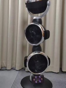Air circulation household remote control floor standing electric fan three head electric fan super large air volume air conditioning fan vertical type