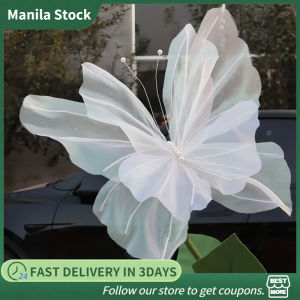 Big Fabric Butterfly Artificial Flower Party Wedding Decor Photography Props Giant Gauze Fake Butterfly