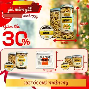 Hạt Óc Chó Nhân 500Gr loại 1 cao cấp  hạt óc chó không vỏ nguyên vị giòn chế độ ăn thô - CHỢ HẠT T&A
