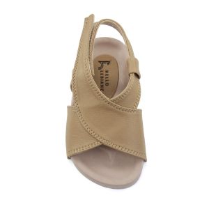 Le Bianca CC 21-03 Sepatu Sandal Anak Bayi Lucu Dengan Bahan Kuli Sintetis Broken White - Tan