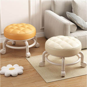 Kids Stool low Chair with Wheels home sofa seat children rolling stool chair Children stool