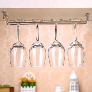 Purchase product 27cm Stainless steel wine glass holder Household suspend Hang the goblet holder Wine rack holder Kitchen Locker invert Red Wine Glass holder Creative Restaurant Metal holder Bar Wine Rack Organizer