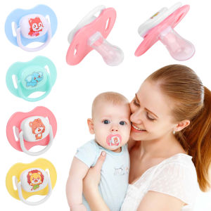 FWFHTP Dustproof Lid Safe Silicone Infant Toddler Soother Infant Teether Baby Pacifier