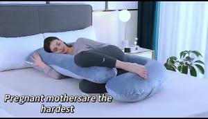COD Extra Large U/J Shape Maternity Pillow Pregnancy Women Pillow Nursing Pillow Bantal Ibu Mengandung Bantal Menyusu孕妇枕