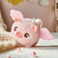 Móc khoá Heo Hồng vẫy đuôi có cánh cute phát tiếng kêu + Móc chìa khoá gấu bông dễ thương quà tặng phụ kiện -MINKEY. 