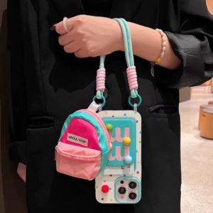 Case iPhone 13 11 14 15 16 17 Pro Max Casing Softcase Tas Tali Slempang Compatible Moti Bubble Ball 3D Timbul