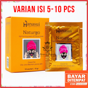 [COD] HANASUI NATURGO BPOM ORIGINAL VARIAN ISI 5 / 10 PCS MASK