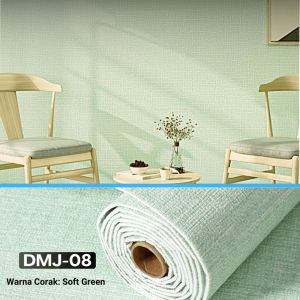 DMJ-08 Wallpaper 3D Sederhana Linen Roll Dekorasi Walpaper 50CMX300CM Wall Stickers