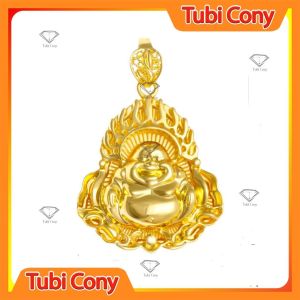 Mặt dây chuyền di lạc lớn màu vàng Cao 5.5 cm x 38 cm M305 - 31 -HNK Tubi Cony